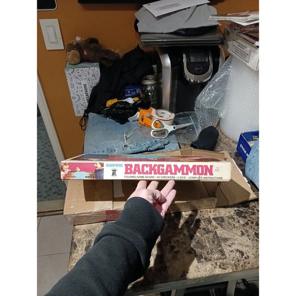 Vintage Empire 1970's Backgammon Board Game #1690- Complete! - Picture 4 of 16